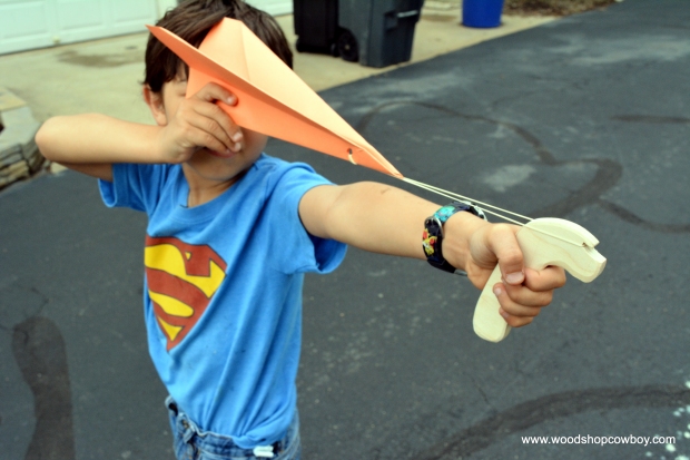 Home #Makerspace: Paper Airplane Launcher woodshopcowboy